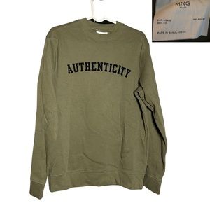 Green Large Sweater with Authenticity on the front in Large